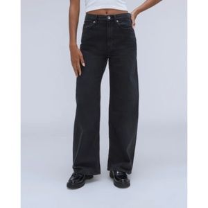 Everlane Black Wide Leg Jeans